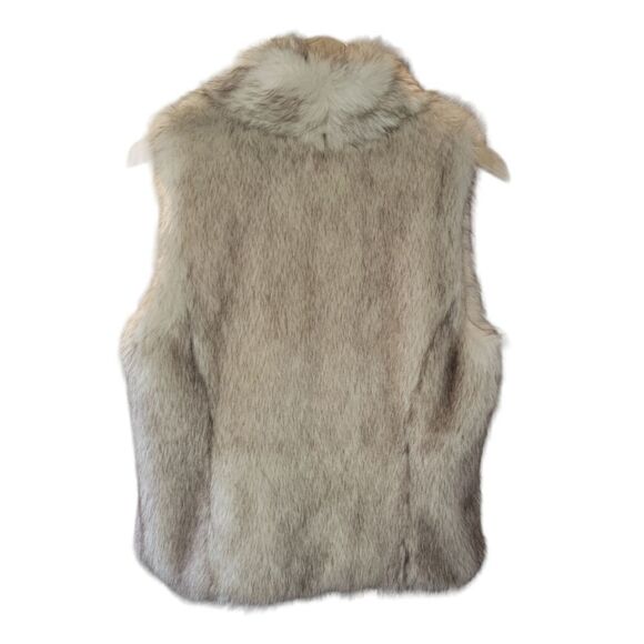 NWOT Womens BCBGENERATION Faux Fur Vest Tan M/L - Picture 5 of 10